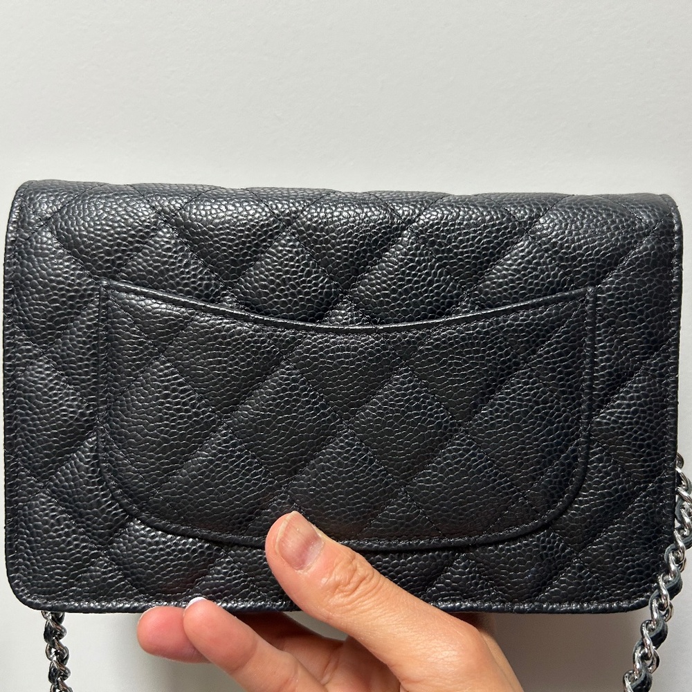 Brand new black leather bag